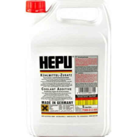 Концентрат антифризу Hepu G12 червоний 5л P999-G12-005