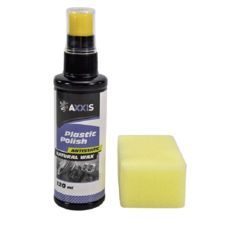 Поліроль для пластика салону c губкою Axxis 120ml 