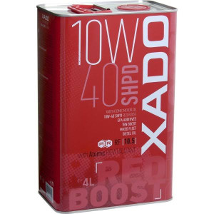 Моторне масло 10W-40 Xado Atomic Oil Red Boost SHPD, 4л XA26249 
