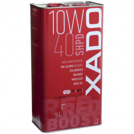 Моторна олива 10W-40 Xado Atomic Oil Red Boost SHPD, 5л (XA26349)